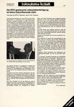 Die EDV-gesteuerte Leiterplattenfertigung ist keine Zukunftsmusik mehr