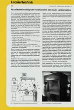 Akzo Nobel bestätigt die Funktionalität der neuen Lackierkabine