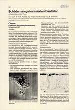 Schäden an galvanisierten Bauteilen