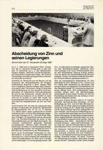 Abscheidung von Zinn und seinen Legierungen