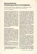 Galvanoplastik als Herstellungsverfahren für Schallplatten