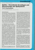 Spülen - theoretische Grundlagen und Berechnungen der Spülsysteme