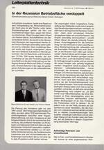 In der Rezession Betriebsfläche verdoppelt