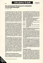 Die mechanische Reinigung von Leiterplatten mit Zinn-Blei-Überzügen