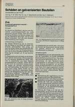 Schäden an galvanisierten Bauteilen