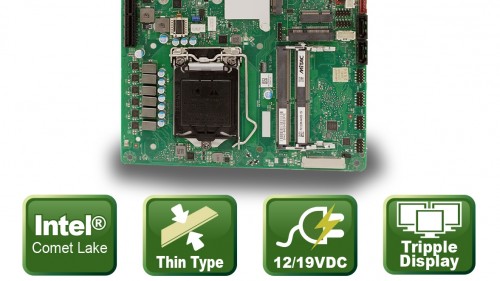 Das neue Thin Mini-ITX-Mainboard PH12CMI von ICP ist nur 20 mm hoch