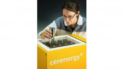 cerenergy-Hochtemperaturbatterien für die stationäre Energiespeicherung (Bild: Fraunhofer IKTS)
