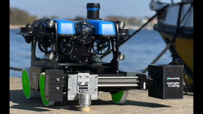 Für den Feldversuch wurde der zu einem Crawler aufgerüstete Unterwasser-Roboter mit der Applikationstechnik ausgestattet und sowohl in Bezug auf Hard- als auch Software angepasst
