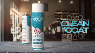 AFFIX Labs has launched its latest surface cleaning product, “Clean N Coat”, which is applied like any alternative but that leaves a nearly invisible, ultra-thin, anti-microbial coating actively protecting surfaces for up to 7 days. In tests, the coating lasted for over 300 touches.