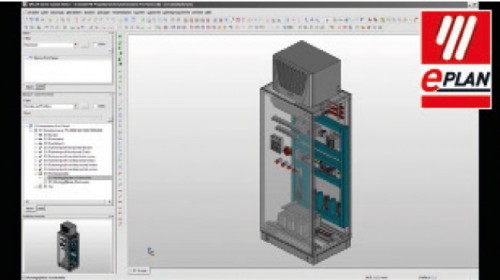 Abb. 1: 3D-Montageaufbau mit Eplan Pro Panel