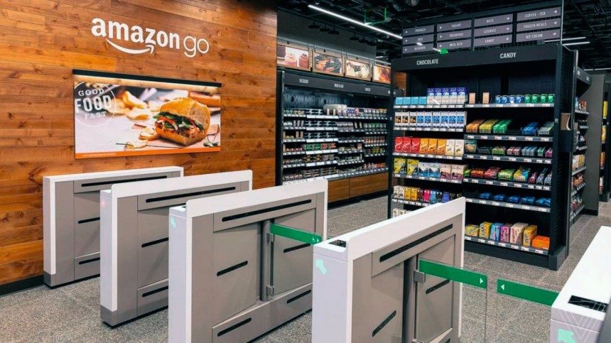 Abb. 1:  Ein automatisierter Lebensmittelladen von Amazon Go