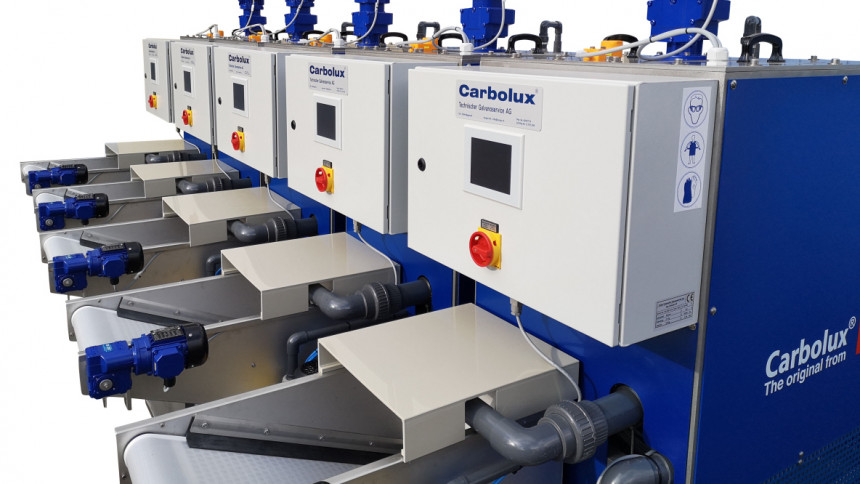 Carbolux-Anlage von Tecga zum Ausfrieren von Carbonat