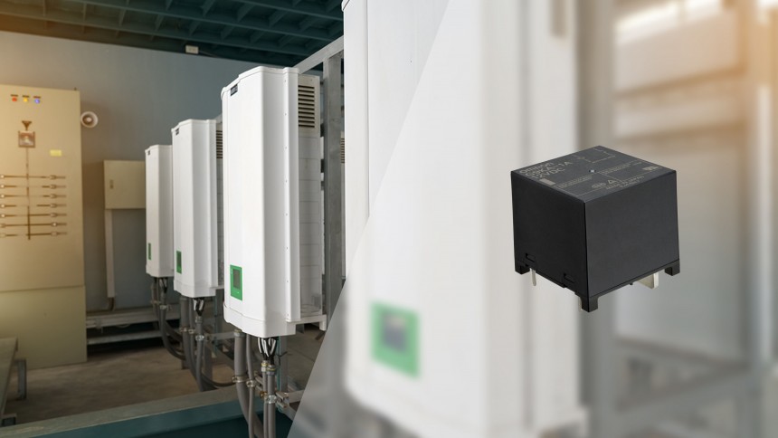 Omrons G9KA Relais für Power Conditioner mit erneuerbarer Mikro-Stromerzeugung, und Wechselrichtern.