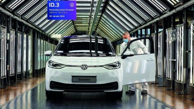 Abb.1: Der ID 3 von Volkswagen. CO2-Emission g/km: 0; Verbrauch kWh/100 km (kombiniert): 15,4-13,1; EK: A+