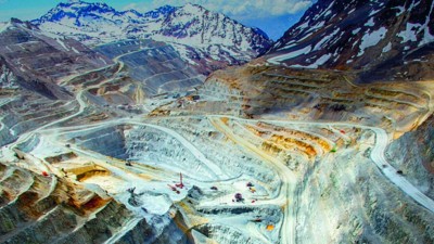 Abb. 1: Kupfermine Andina der CODELCO – Corporación Nacional del Cobre, Chile, dem zweitgrößten Kupferbergbau-Konzern weltweit (Bild: CODELCO)