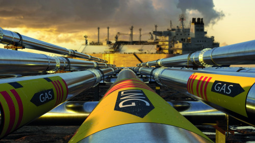 Pipelines zwischen einem LNG-Terminal und einem Tanker