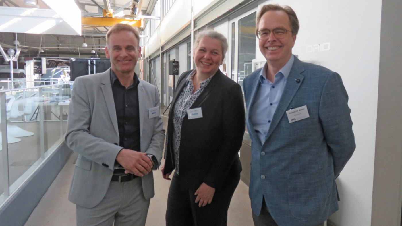 Das EMIL-Organisationsteam: Marc Schmuck, Julia Löffler und Andreas Keiner