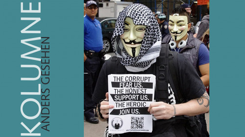 Abb. 1: Aktivistengruppe ‚Anonymous‘ – eine neue Form des politischen Widerstands